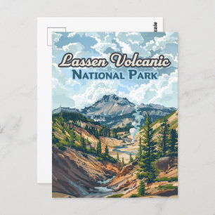 Cartão Postal Lassen Volcanic Park California Volcano