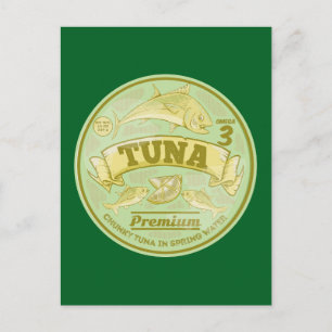 Cartão Postal Lata de atum arte pop peixe enlatado