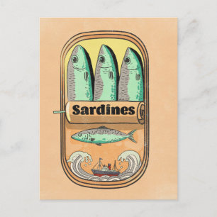 Cartão Postal Lata de Sardinha