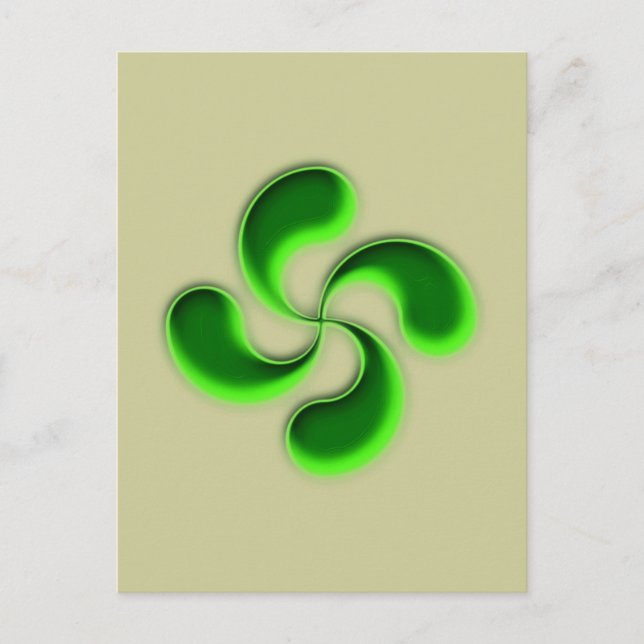 Cartão Postal lauburu baskisches Kreuz cruz basca (Frente)