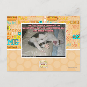 Cartão Postal Laugh and the world laughs with you