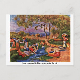 Cartão Postal Laundresses Por Pierre-Auguste Renoir