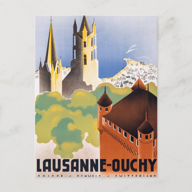 Cartão Postal Lausana (Frente)