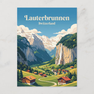 Cartão Postal Lauterbrunnen Suíça
