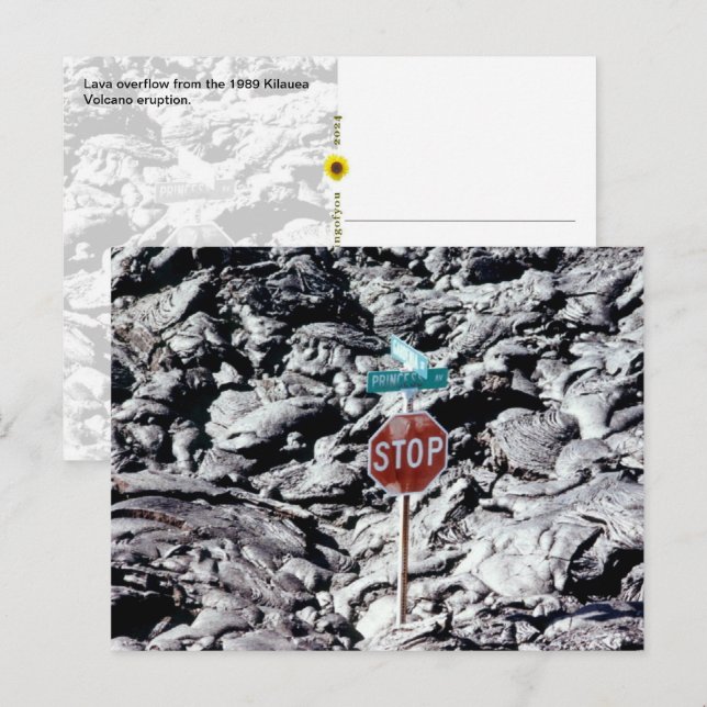 Cartão Postal Lava Stop, Hawai'i - (Frente/Verso)
