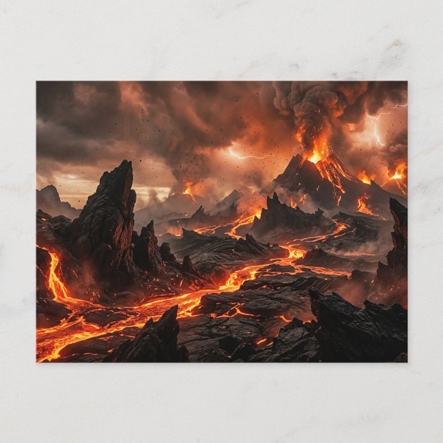 Cartão Postal Lava Vulcânica (Frente)