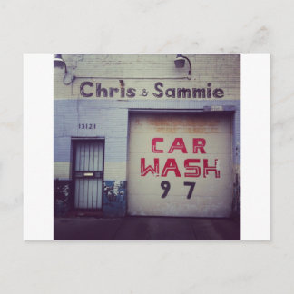Cartão Postal Lavagem de carros
