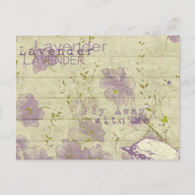 Cartão Postal Lavanda (Frente)