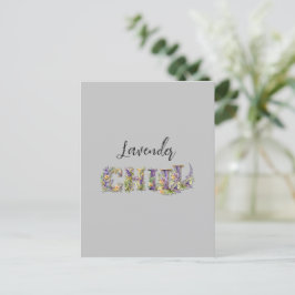 Cartão Postal Lavanda Chill