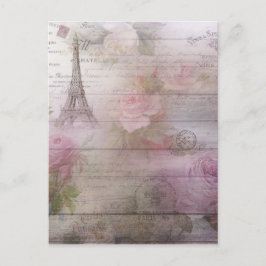 Cartão Postal Lavanda Decoupage