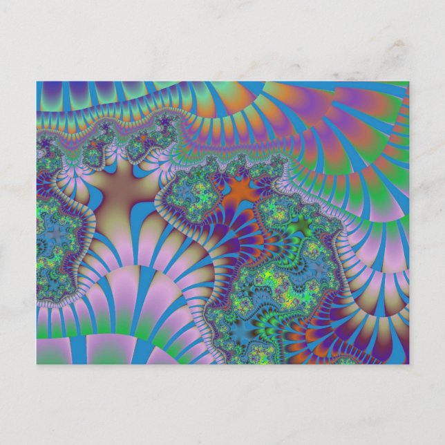 Cartão Postal Lavanda e fusão verde (Frente)