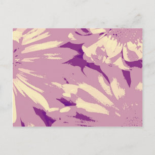 Cartão Postal lavender daisy