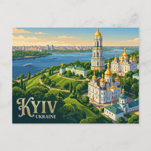 Cartão Postal Lavra de Kiev Pechersk Ucrânia