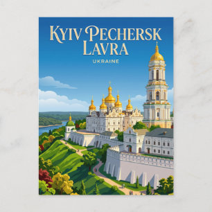Cartão Postal Lavra de Kiev Pechersk Ucrânia