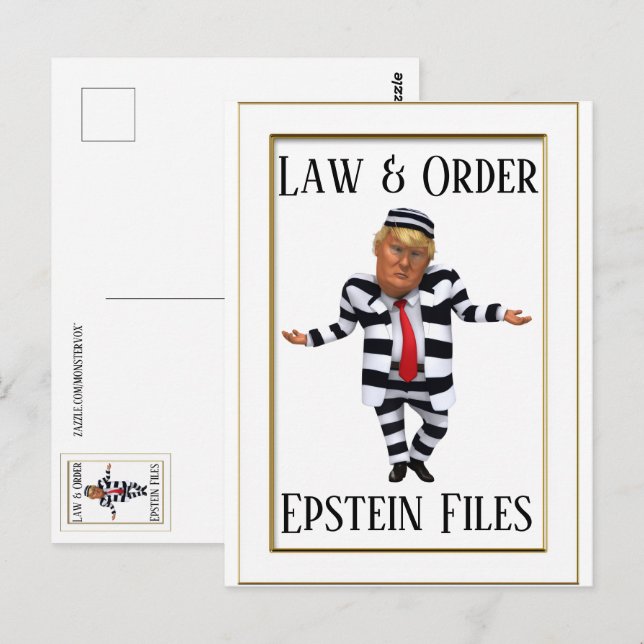 Cartão postal Law & Order (Frente/Verso)