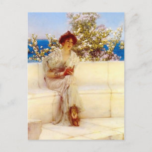 Cartão Postal Lawrence Tadema - O Ano está na Primavera