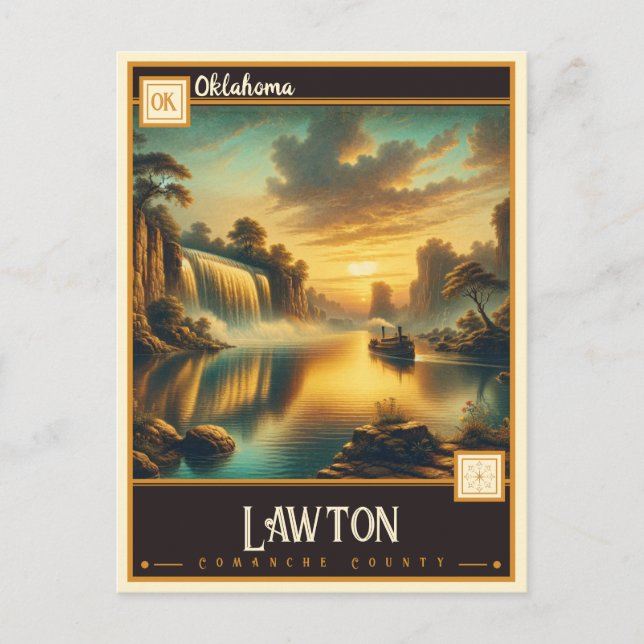 Cartão Postal Lawton, Oklahoma | Vintage (Frente)