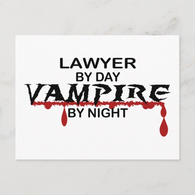 Cartão Postal Lawyer Vampire by Night (Frente)