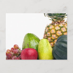 Cartão Postal Layout de Frutas e Produtos Hortícolas Frescos