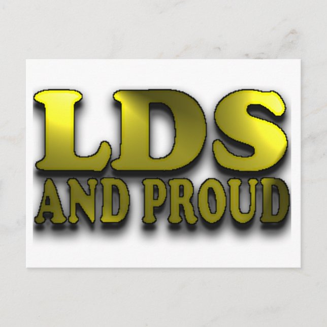 Cartão Postal LDS e Orgulhoso (Frente)