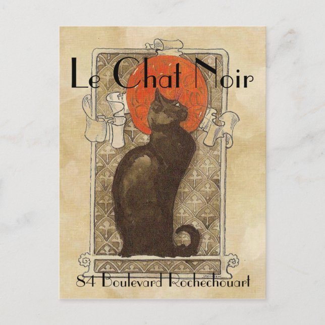 Cartão Postal Le Chat Noir (Frente)