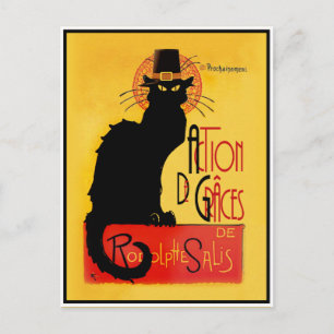 Cartão Postal Le Chat Noir - Action De Grâces