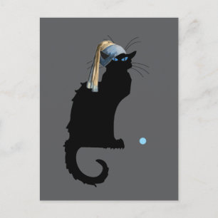 Cartão Postal Le Chat Noir e Blue Pearl,