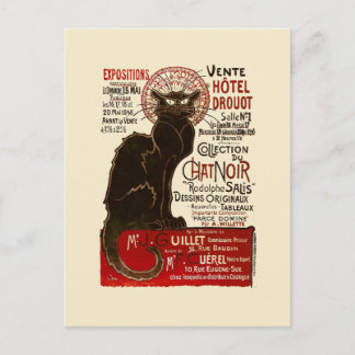 Cartão Postal Le Chat Noir, Vente Hôtel Drouot