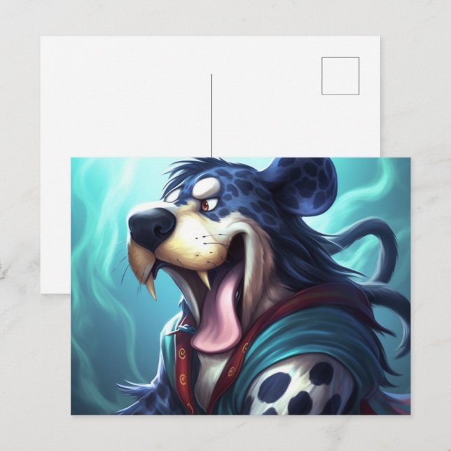 Cartão Postal Le Chien Tigre (Frente/Verso)