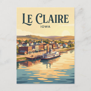 Cartão Postal Le Claire EUA