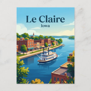 Cartão Postal Le Claire Iowa