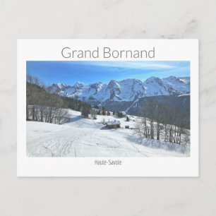 Cartão Postal Le Grand Bornand, Haute-Savoie, Alpes Franceses
