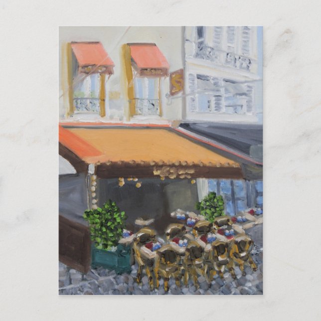 Cartão Postal Le Grand Cafe: Fontainebleau, França (Frente)