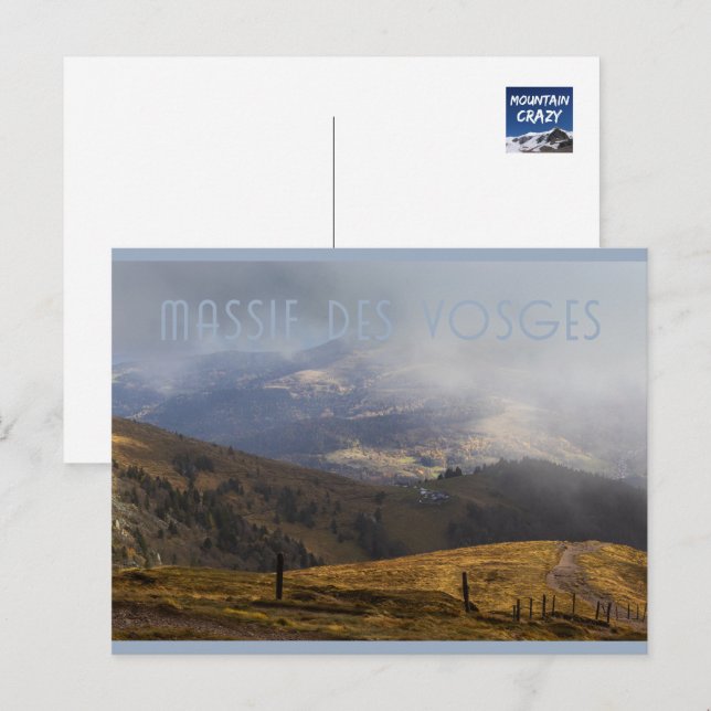 Cartão Postal Le Hohneck, Vista da Montanha, Vosges, França (Frente/Verso)