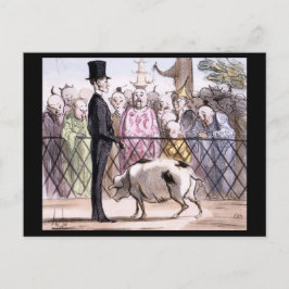 Cartão Postal Le Jardin des Plantes a Pekin - Honore Daumier