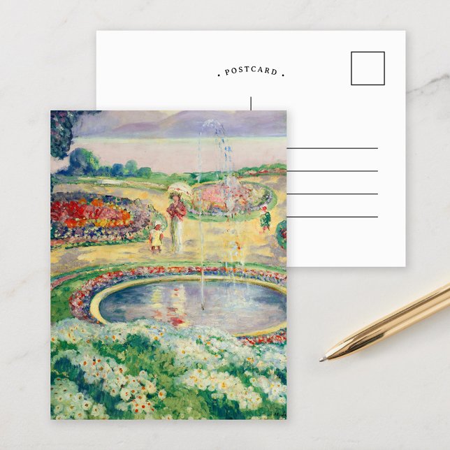 Cartão Postal Le Jardin Fleuri | Henri Lebasque (Criador carregado)