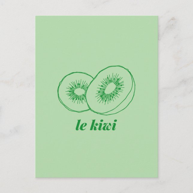 Cartão Postal le kiwi (Frente)