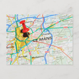 Cartão Postal Le Mans, França