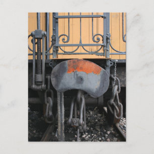 Cartão postal Le Mastrou com um velho comboio a va