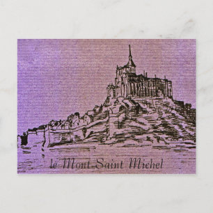 Cartão Postal le Mont-Santo-Michel