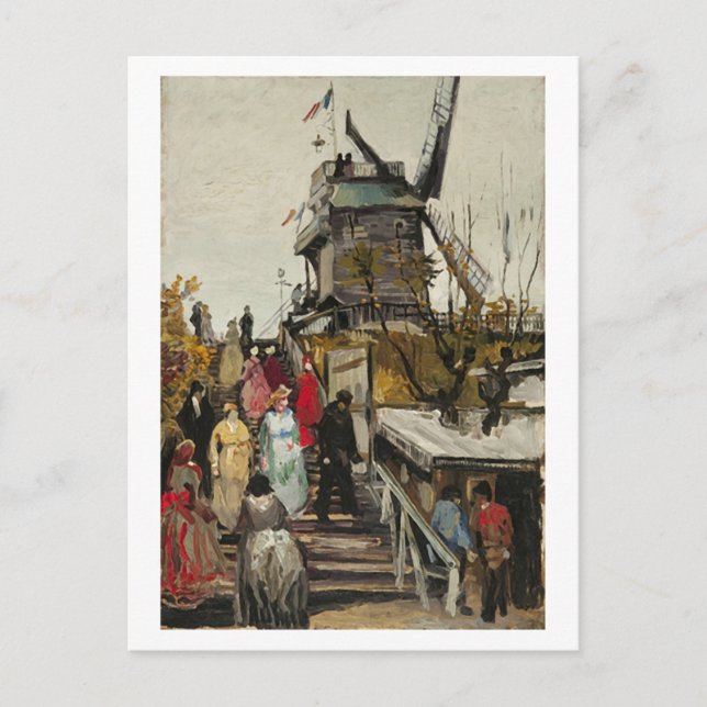 Cartão Postal Le Moulin de Blute-Fin, Vincent van Gogh (Frente)
