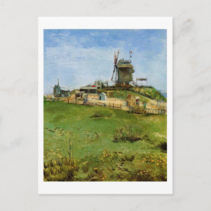 Cartão Postal Le Moulin de la Galette, Vincent van Gogh