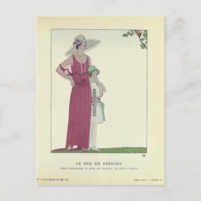 Cartão Postal Le Nid de Pinsons (Frente)