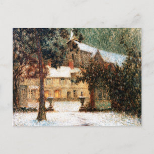 Cartão Postal Le Sidaner: Casa em Neve