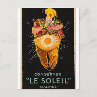 Cartão Postal "Le Soleil" - Chef Vintage