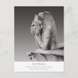 Cartão Postal Le Stryge Notre Dame de Paris Escultura CC1178