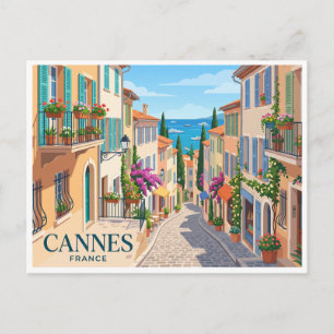 Cartão Postal Le Suquet Cannes França