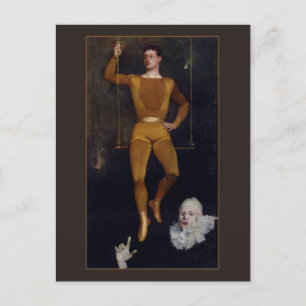Cartão Postal Le Trapeziste et le Clowe por Charles Giron