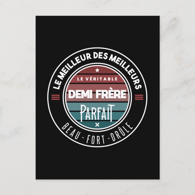 Cartão Postal Le véritable demi frère parfait (Frente)