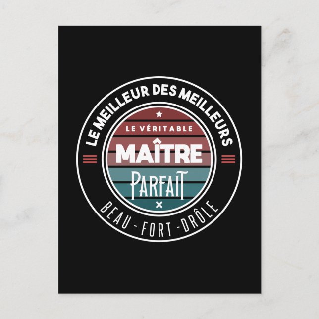 Cartão Postal Le véritable maître parfait (Frente)